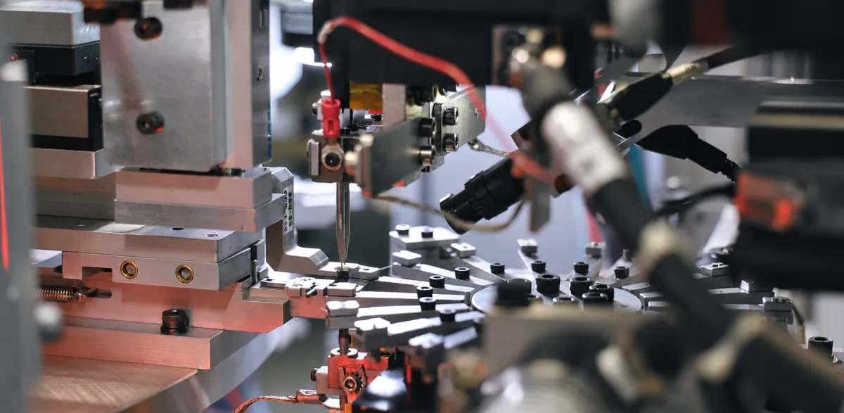 Automated tooling on a rotary indexing table at Valor Tactical